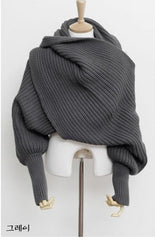 lovely Sleeve Wool Scarf - Ofcours For Women