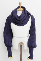 lovely Sleeve Wool Scarf - Ofcours For Women