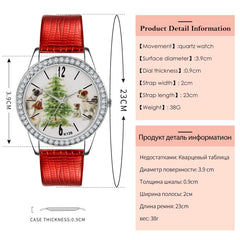 Funny Puppy Dog Women's Stainless Steel Classic Leather Strap Watches, - Ofcours For Women