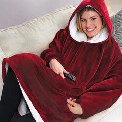 Oversized Comfy Blanket Hoodie - Ofcours For Women